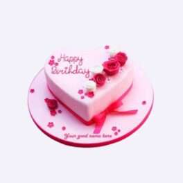 Pink love cake