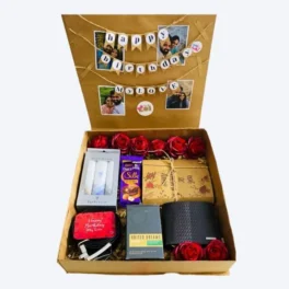Anniversary gift hamper box for couples